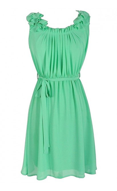 Green Dream Chiffon Dress